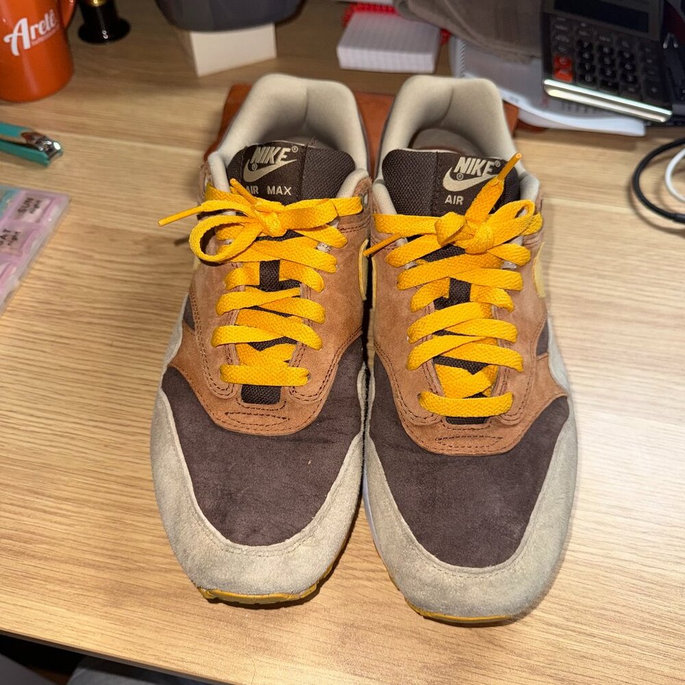 Nike Air Max 1 PRM Duck Pecan Yellow Ochre - Size 9 - No Box Included